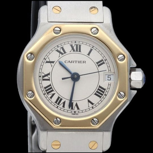 Montre Cartier Montre Santos Ronde Octagon 58 Facettes MT44836