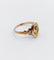 Bague 52.5 Bague art nouveau or rose fleur, saphir et diamants 58 Facettes A05529