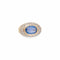 Bague 53 Bague Dôme en or jaune, saphir et diamants 58 Facettes