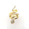 Bague Bague serpent or & diamants 58 Facettes