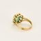 Bague 56 Bague en or jaune et émeraude 58 Facettes NAR0148