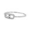 Bague 53 Messika Bague Move Uno Or blanc Diamant 58 Facettes 3753458RV