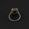 Bague 54 Bague en platine et or gris, diamants, saphirs- Vers 1920 Art Déco 58 Facettes A3149