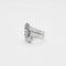 Bague 56 Bague trois joncs en or gris avec diamants 58 Facettes 240 198