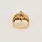 Bague 52.5 Bague or jaune, tourmaline rose et verte et diamants 58 Facettes AUX1017
