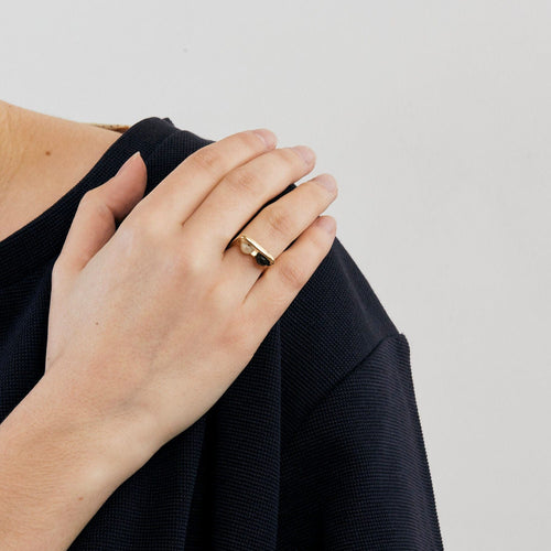 Bague 52 PIERRE CARDIN - BAGUE VINTAGE TOI ET MOI 58 Facettes M8620