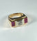 Bague 51 Bague Tank en or jaune 58 Facettes 51