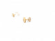 Boucles d'oreilles boucles d'oreilles puces CARTIER c en or rose diamant 0.48ct s 58 Facettes 270984