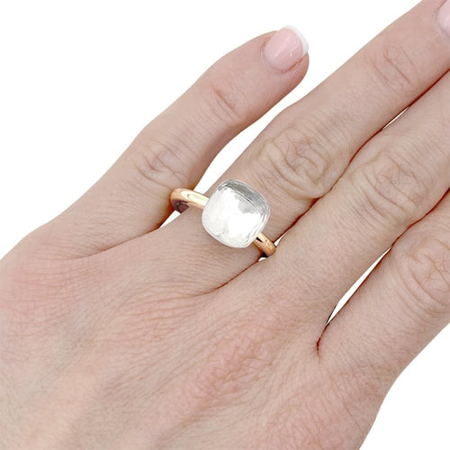 Bague 54 Bague Pomellato, "Nudo Classic", deux ors, topaze blanche. 58 Facettes 35314