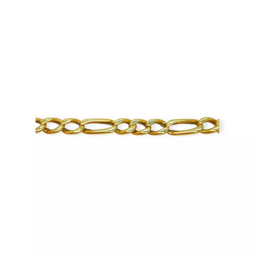 Collier Collier maille figaro or jaune 58 Facettes 330071220