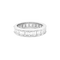 Bague 53 Alliance tour complet, platine, diamants. 58 Facettes 34605
