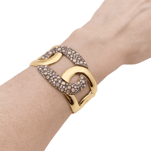 Bracelet Pomellato Tango or et diamant blancs et bruns