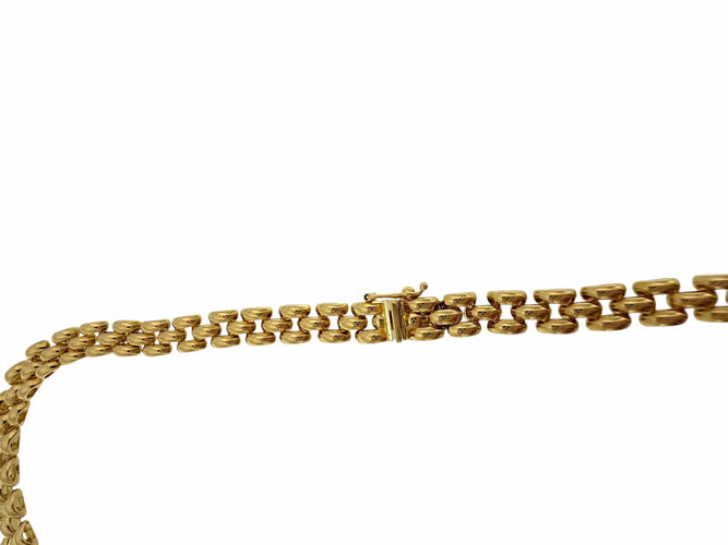 Collier Collier en or jaune certifié HRD avec 5,00 carats de diamants naturel 58 Facettes