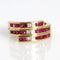 Bague 54 bague en or avec rubis et diamants 58 Facettes D362474
