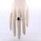 Bague 56 Bague en or blanc avec saphir et diamants 58 Facettes