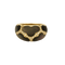 Bague 55 Bague bandeau en or jaune, nacre et diamants 58 Facettes CRE0100X2
