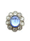 Bague Belle-Epoque en or blanc, saphir et diamants 58 Facettes
