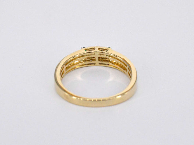 Bague Bague en or avec diamant et pierres précieuses multicolores 58 Facettes 2087