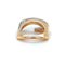 Bague 54 Bague Eventail Géometrique deux ors 58 Facettes 1.0002290/2