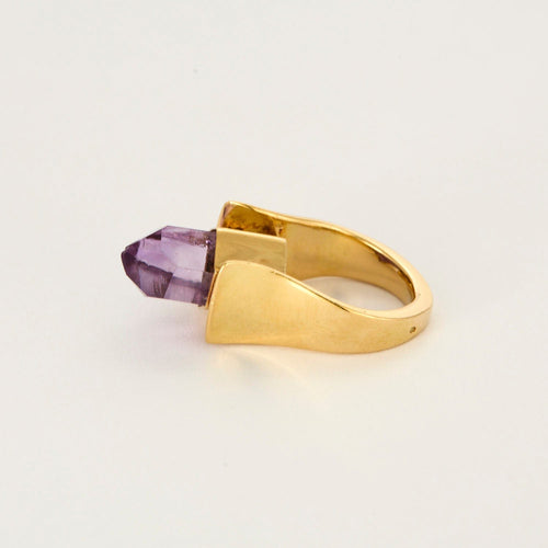 Bague 47 Bague Or Jaune Améthyste 58 Facettes LP1244/15