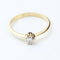 Bague 57 Bague solitaire en or jaune 18 carats avec diamant de 0,20 carat 58 Facettes 129996