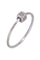 Bague 53 Bague or blanc diamant 58 Facettes 094291