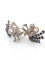 Boucles d'oreilles Boucles d'oreilles en platine avec des saphirs et des diamants 58 Facettes