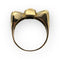 Bague 56 Bague Tank Noeud pierre noire 58 Facettes 149053059