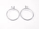Boucles d'oreilles LOUIS VUITTON  - Créoles or blanc 58 Facettes creol.vuit.1449