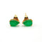 Boucles d'oreilles Puces d'oreilles Emeraude 58 Facettes