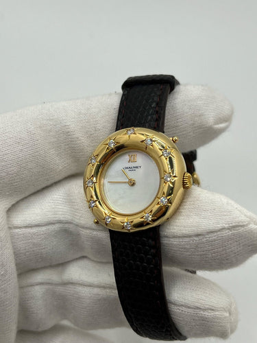 Montre CHAUMET - Montre L'Anneau Yellow Gold & Diamonds Modèle Unique 58 Facettes