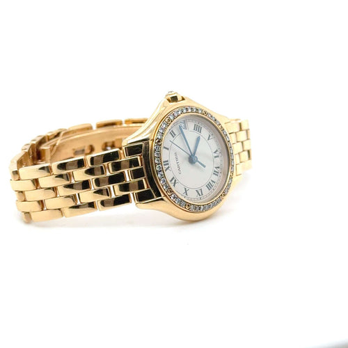 Montre Cartier - Montre « Cougar » - Or Jaune et Diamants 58 Facettes 1.0000554/1