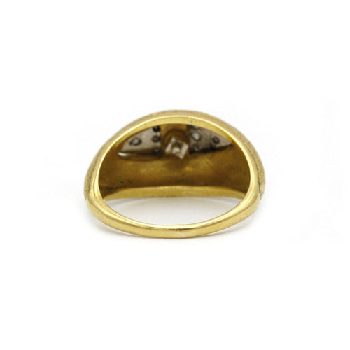 Bague 51 Bague - Deux Ors & diamants 58 Facettes 250029R