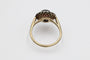 Bague Bague ancienne grenat cabochon et diamants en or jaune 58 Facettes 11712