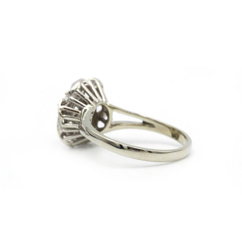 Bague 56 Bague - Or blanc et diamants 58 Facettes 1161