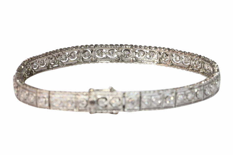 Bracelet Murmures des années 1920 – Bracelet d'inspiration Art déco avec grâce édouardienne 58 Facettes 25191-0323