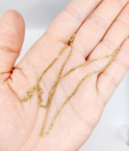 Collier Chaîne - Chaîne gourmette vintage en or 18k 44 cm 58 Facettes A06575