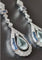 Boucles d'oreilles Boucles d'oreilles en platine de style Art déco avec diamants, aigues-marines et saphirs 58 Facettes Q355B