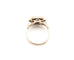 Bague 49.5 Bague ancienne année 1900 bi or 750 mil Saphir et diamants 58 Facettes