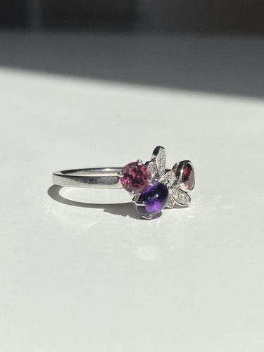 Bague 57 Bague CHAUMET en or blanc 18K modèle « Attrape-moi si tu m’aimes » 58 Facettes
