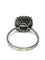 Bague 63 Bague or blanc émeraude et diamants 58 Facettes 0008001