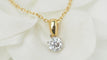 Collier 44cm Collier solitaire en or jaune et diamant 58 Facettes 31767