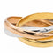 Cartier Bague Trinity Or jaune, Or blanc, Or rose
