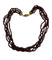 Collier élégant multi-rangs en grenat facetté