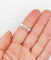 Bague 55 Bague jonc Art déco en platine et diamants (1,30 ct + 0,90 ct) 58 Facettes A06671