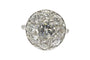 Bague 49 Bague marguerite platine et diamants 58 Facettes 0032101