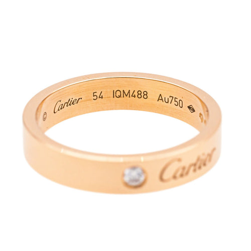 Bague 54 Cartier Bague Alliance C de Cartier Or rose Diamant 58 Facettes 4098664RV