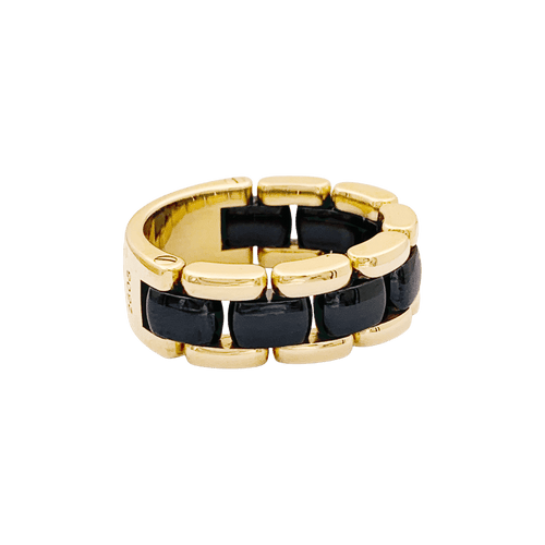 Bague 52 Bague CHANEL, "Ultra" or jaune et céramique. 58 Facettes 34571