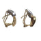 Boucles d'oreilles Boucles d'oreilles - Boucles d'oreilles en or jaune et blanc 18 carats 58 Facettes PE142