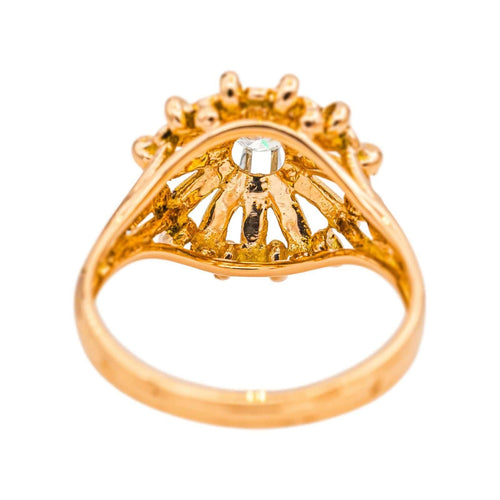 Bague 56 Bague Or rose, Or blanc Diamant 58 Facettes 4830442CN
